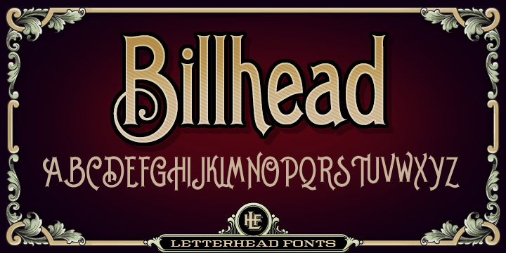 Font LHF Billhead