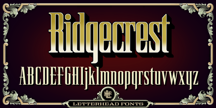 Font LHF Ridgecrest