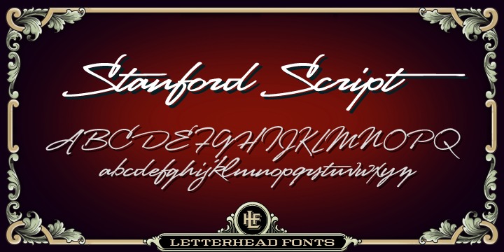 Font LHF Stanford Script