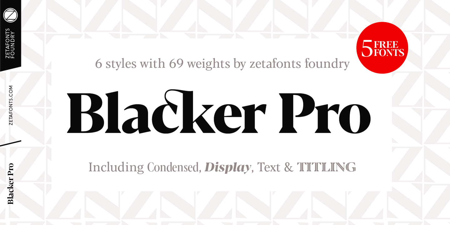 Font Blacker Pro