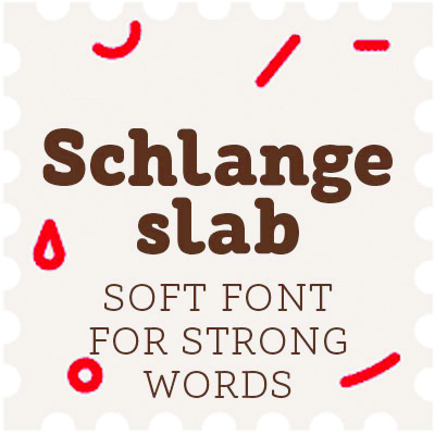 Font ALS Schlange Slab