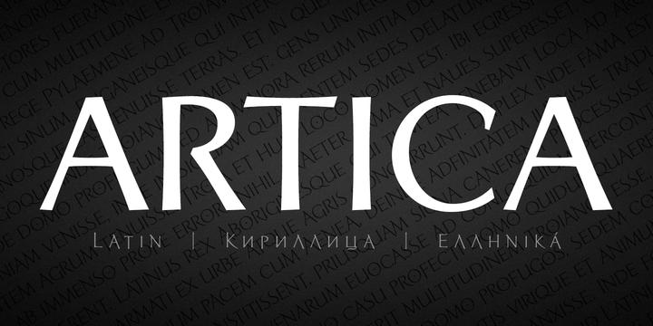Font Artica Pro