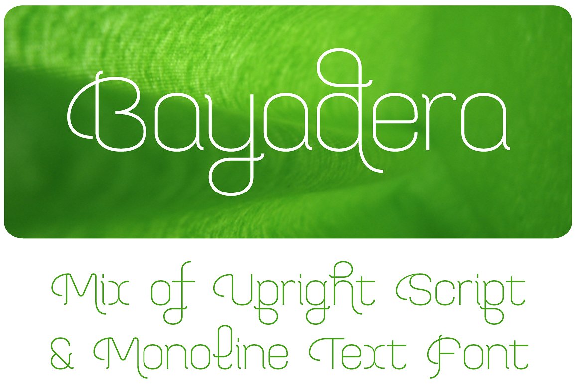 Font Bayadera 4F