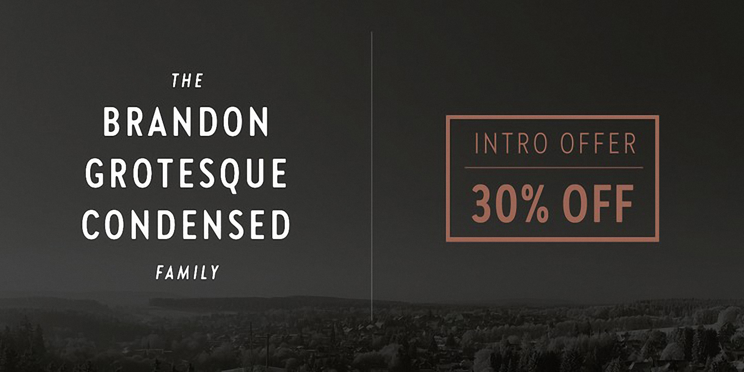 Font Brandon Grotesque Condensed