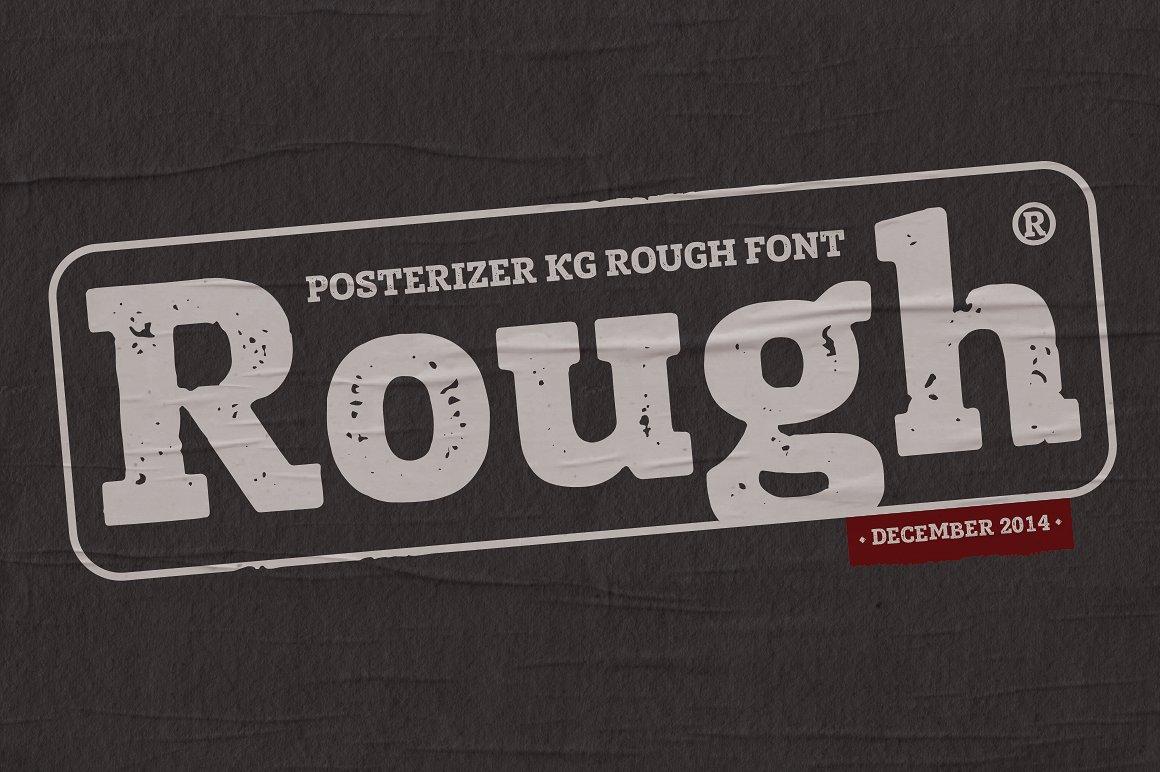 Font Posterizer KG Rough