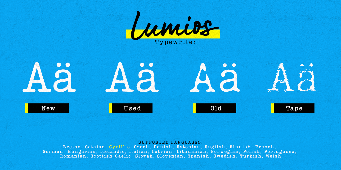 Font Lumios Typewriter