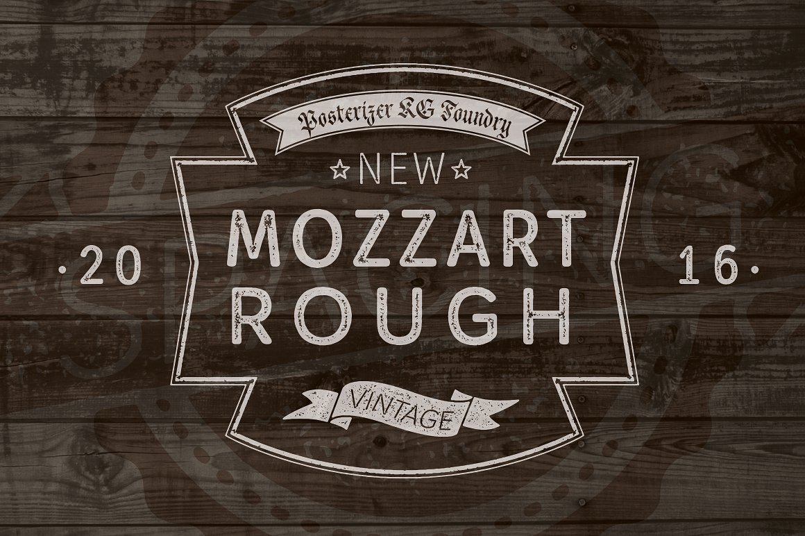 Font Mozzart Rough