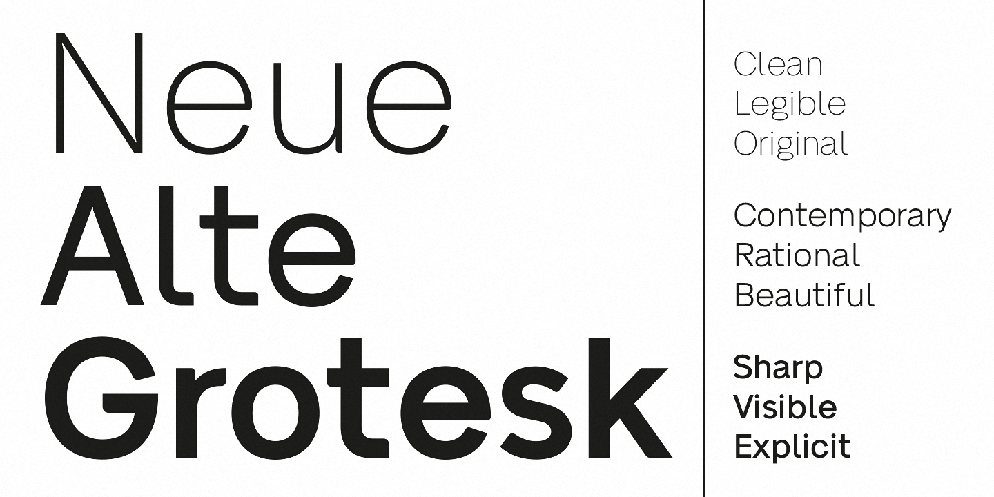 Font Neue Alte Grotesk