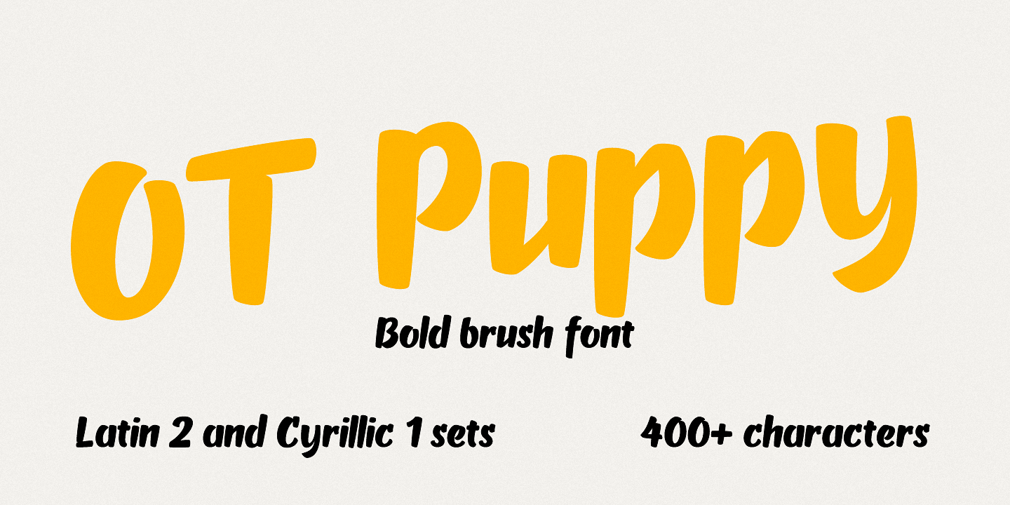 Font OT Puppy