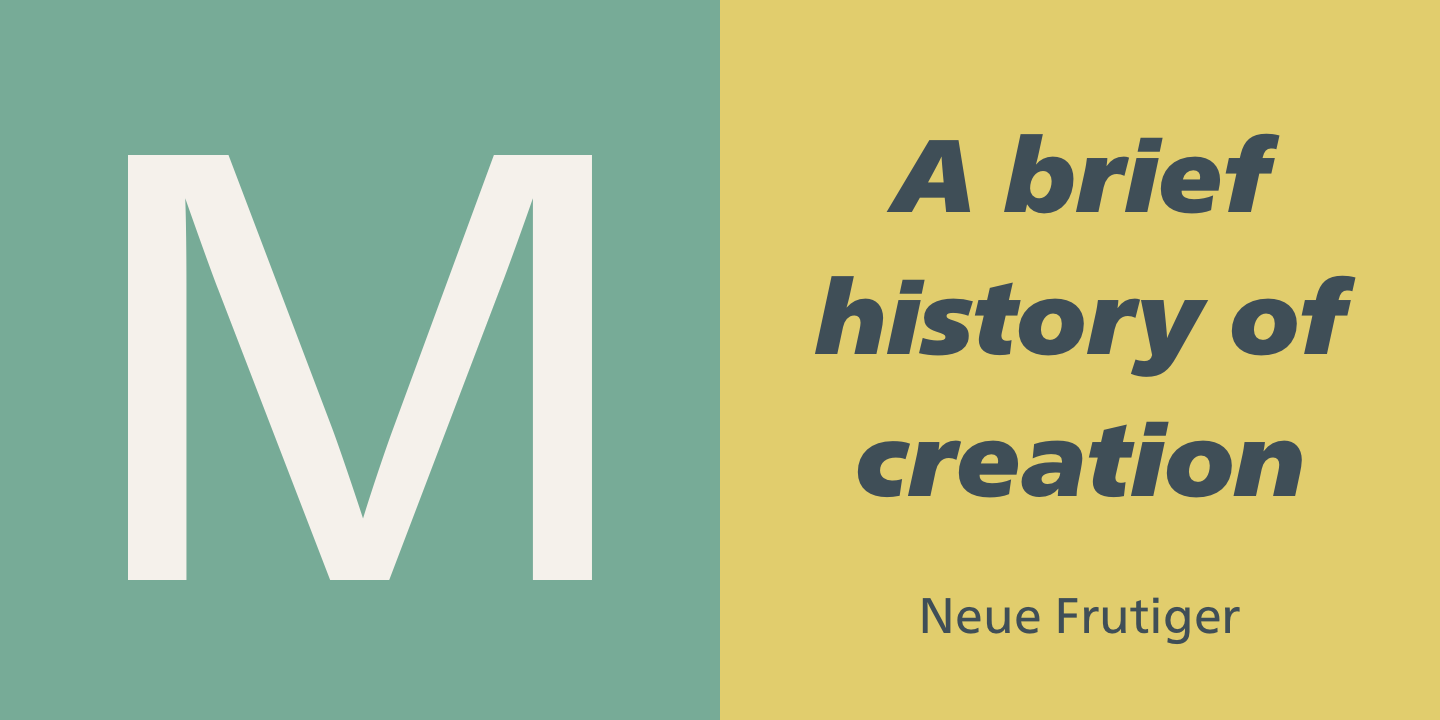 Frutiger Neue