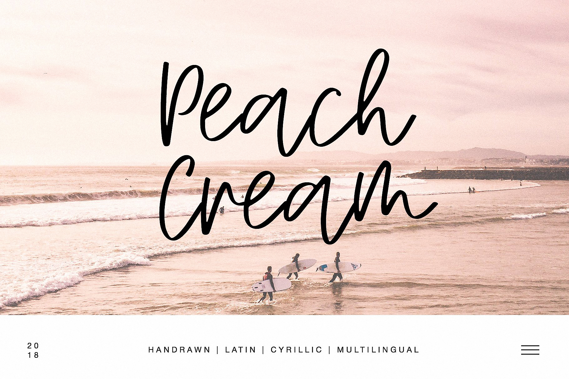 Font Peach Cream