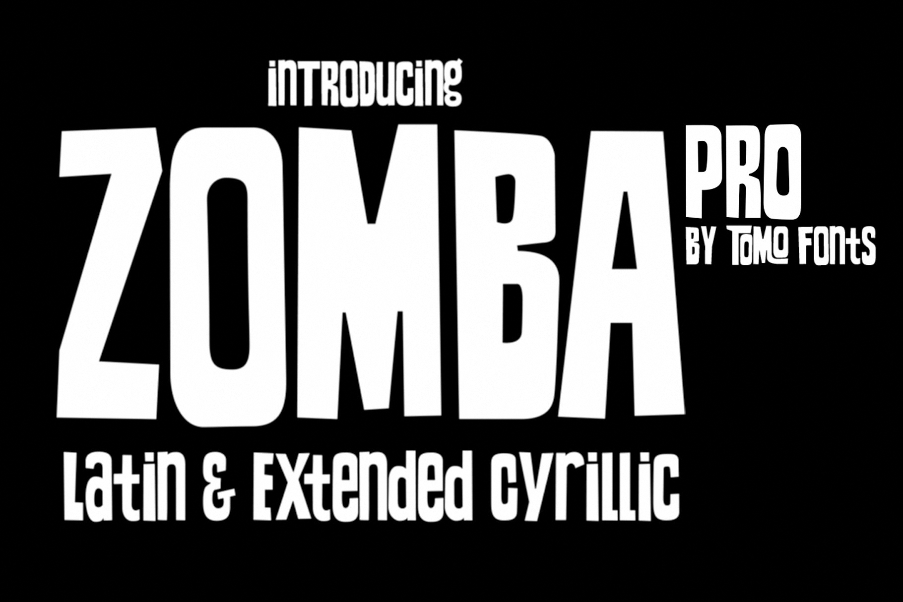Font TOMO Zomba Pro