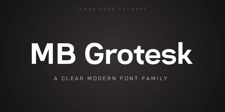 Font MB Grotesk