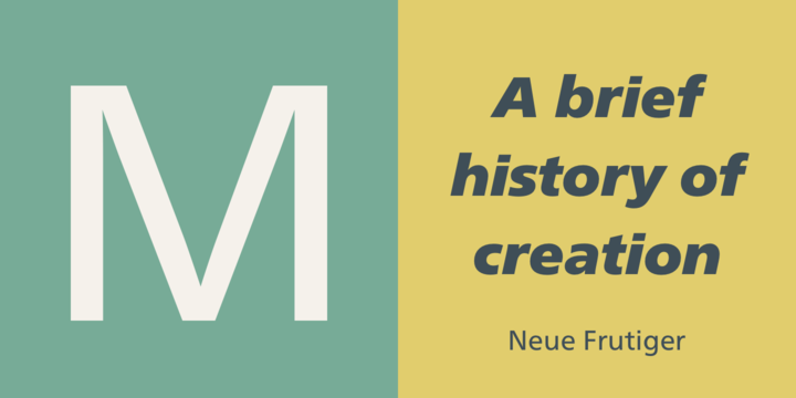 Font Neue Frutiger