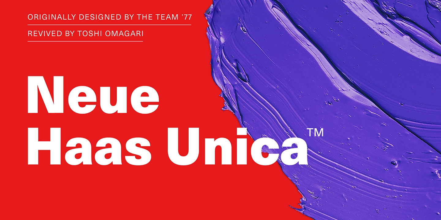 Font Neue Haas Unica