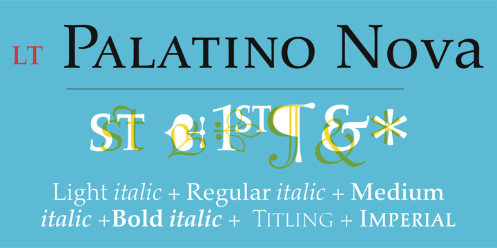 Font Palatino Nova