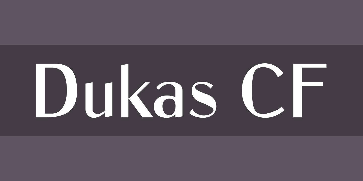 Font Dukas CF