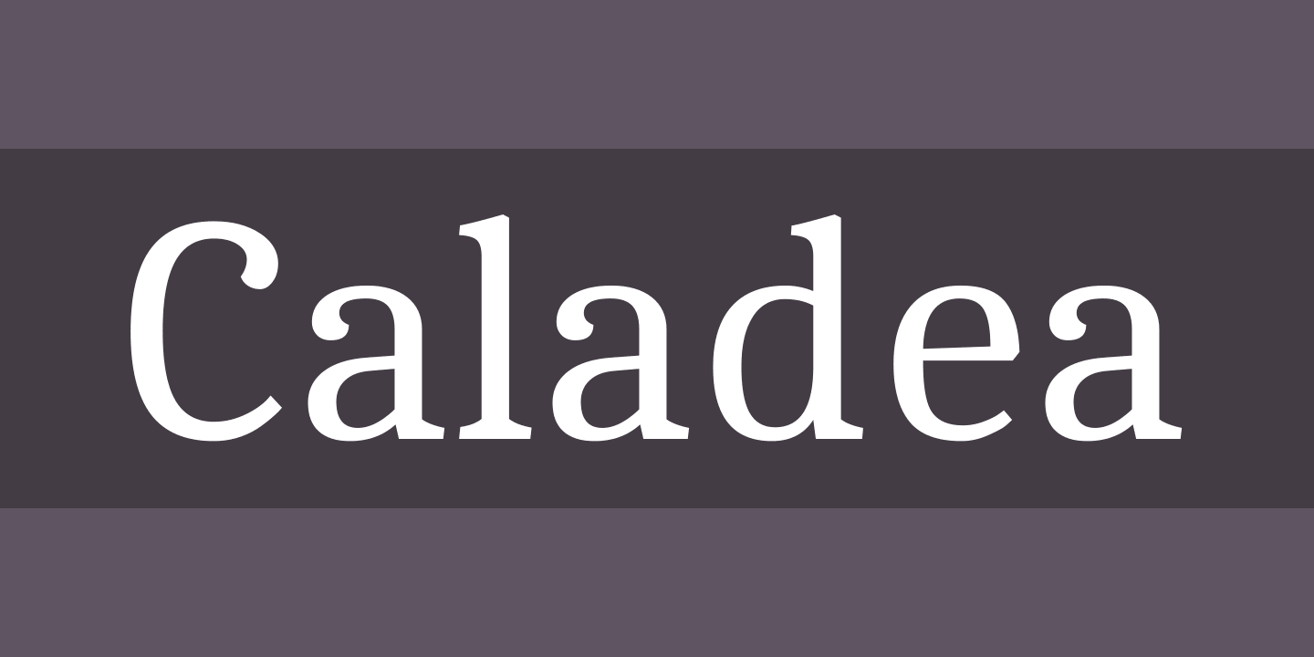 Font CALADEA