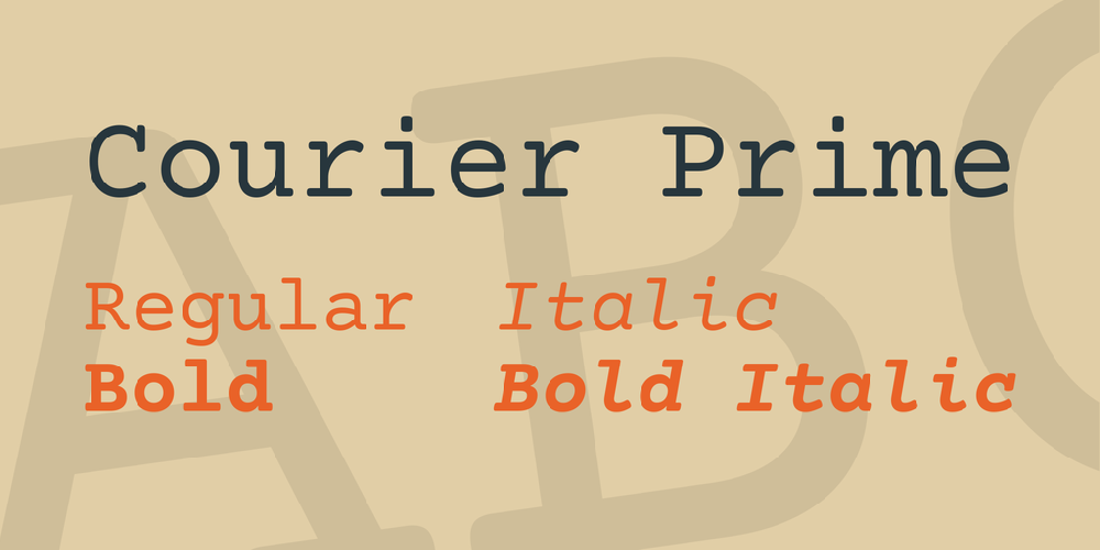 Font Courier Prime