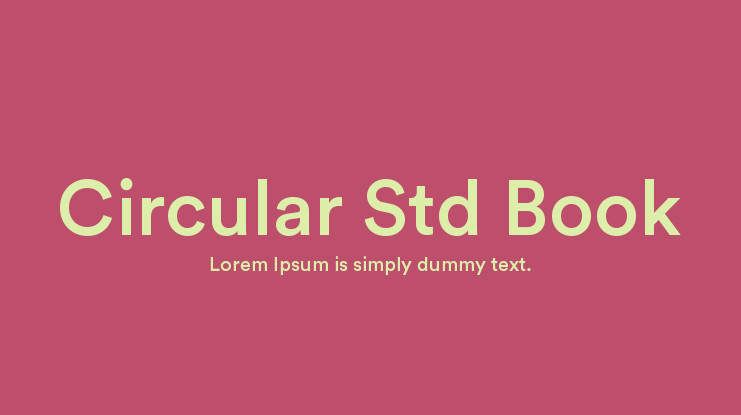 Font Circular Std