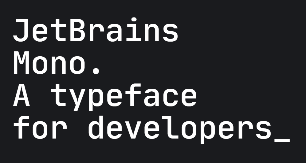 Font JetBrains Mono