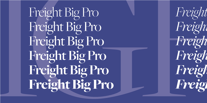 Font FreightBig Pro