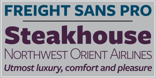 Font Freight Sans Pro