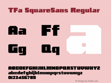 Font TFa SquareSans