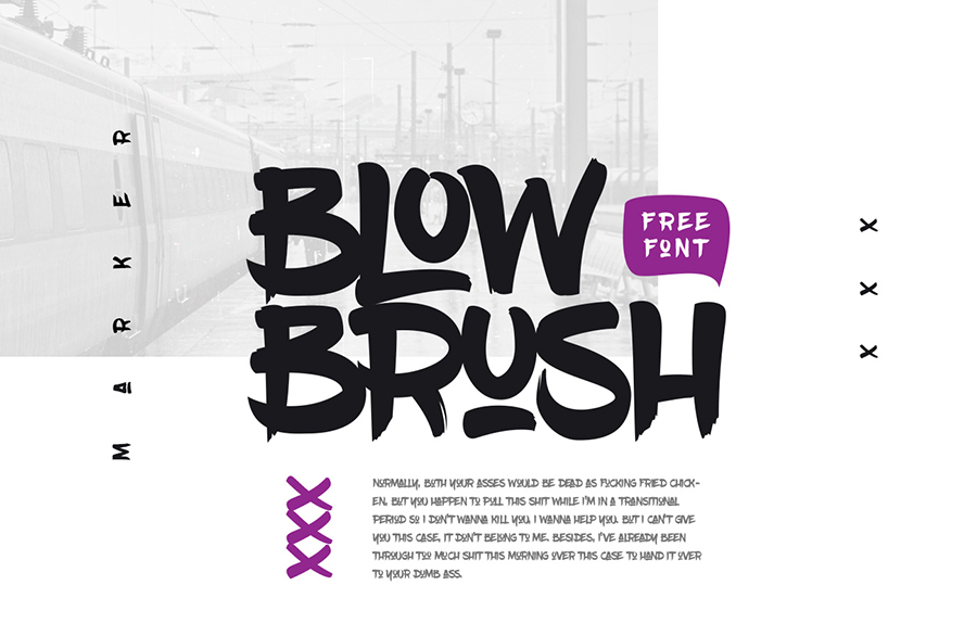Font Blowbrush