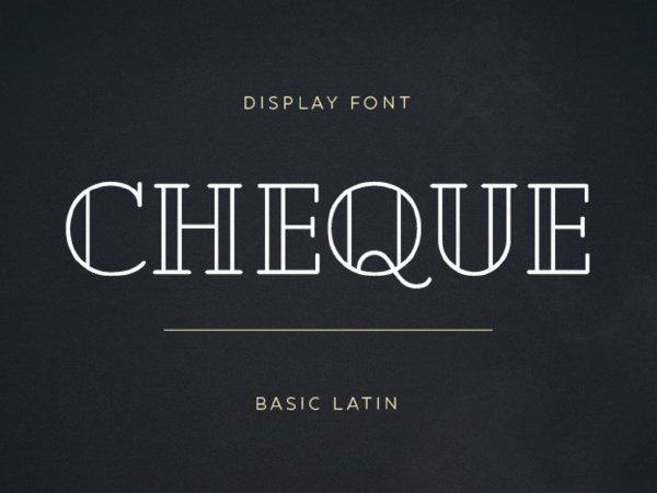 Font CHEQUE