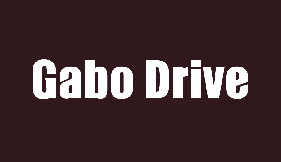 Font Gabo Drive