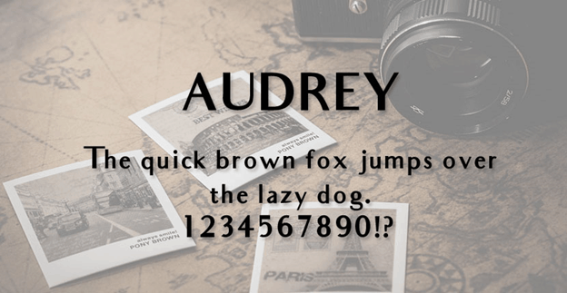 Font Audrey