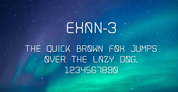 Font Exan-3