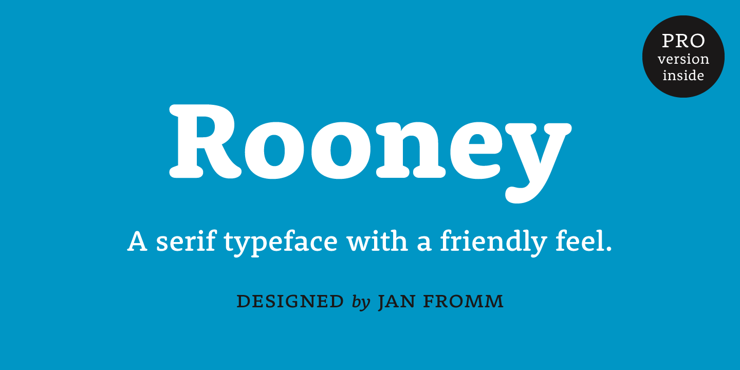 Font Rooney Pro