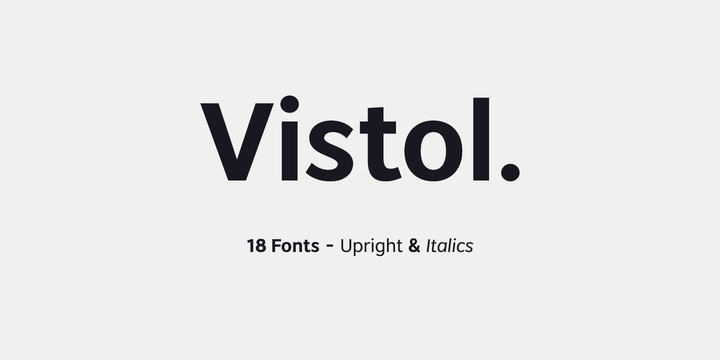 Font Vistol Sans