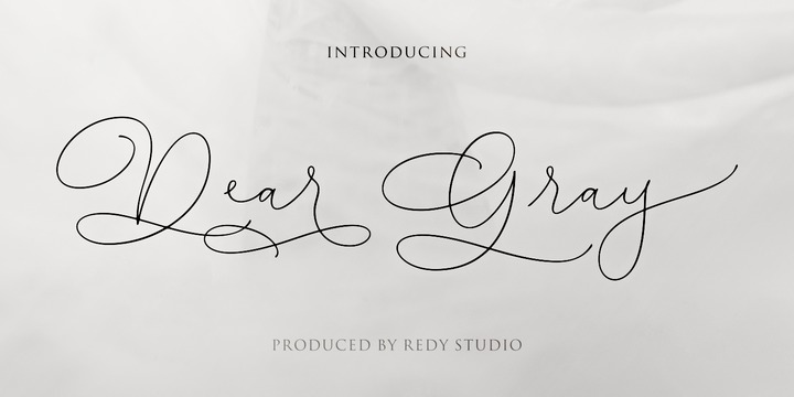 Font Dear Gray