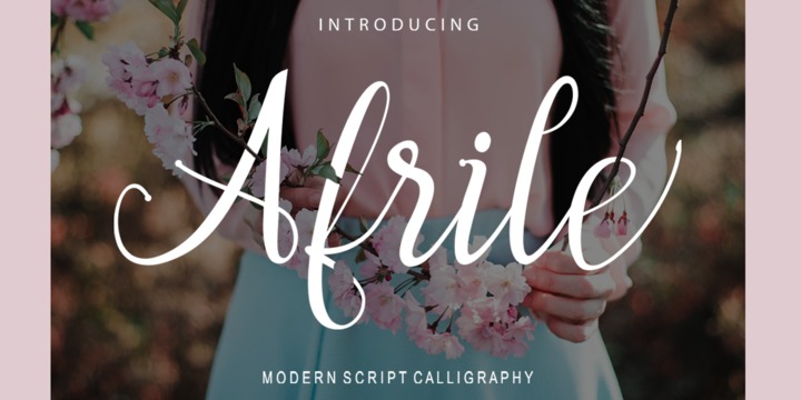 Font Afrile Script