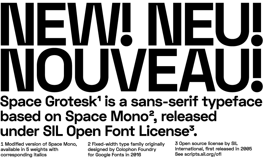 Font Space Grotesk