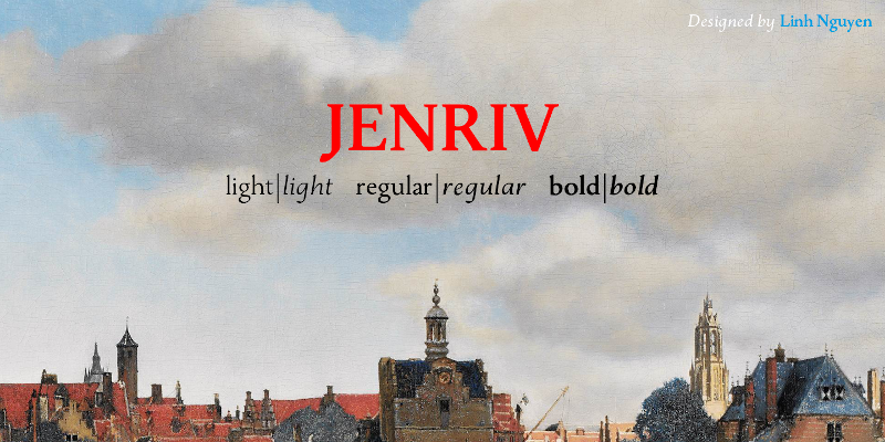 Font Jenriv Titling