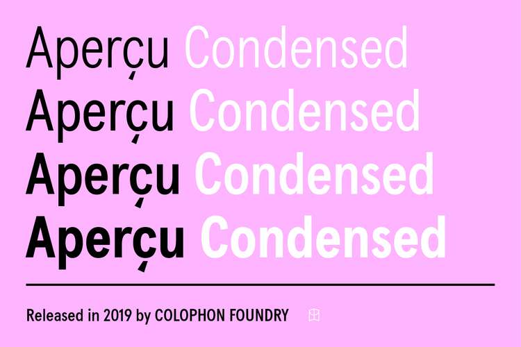 Font Apercu Condensed Pro