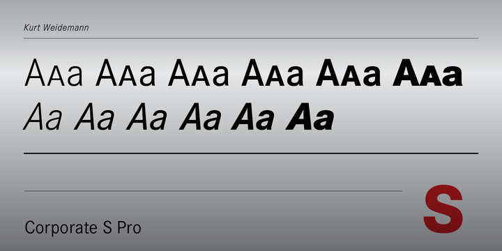 Font Corporate S Pro