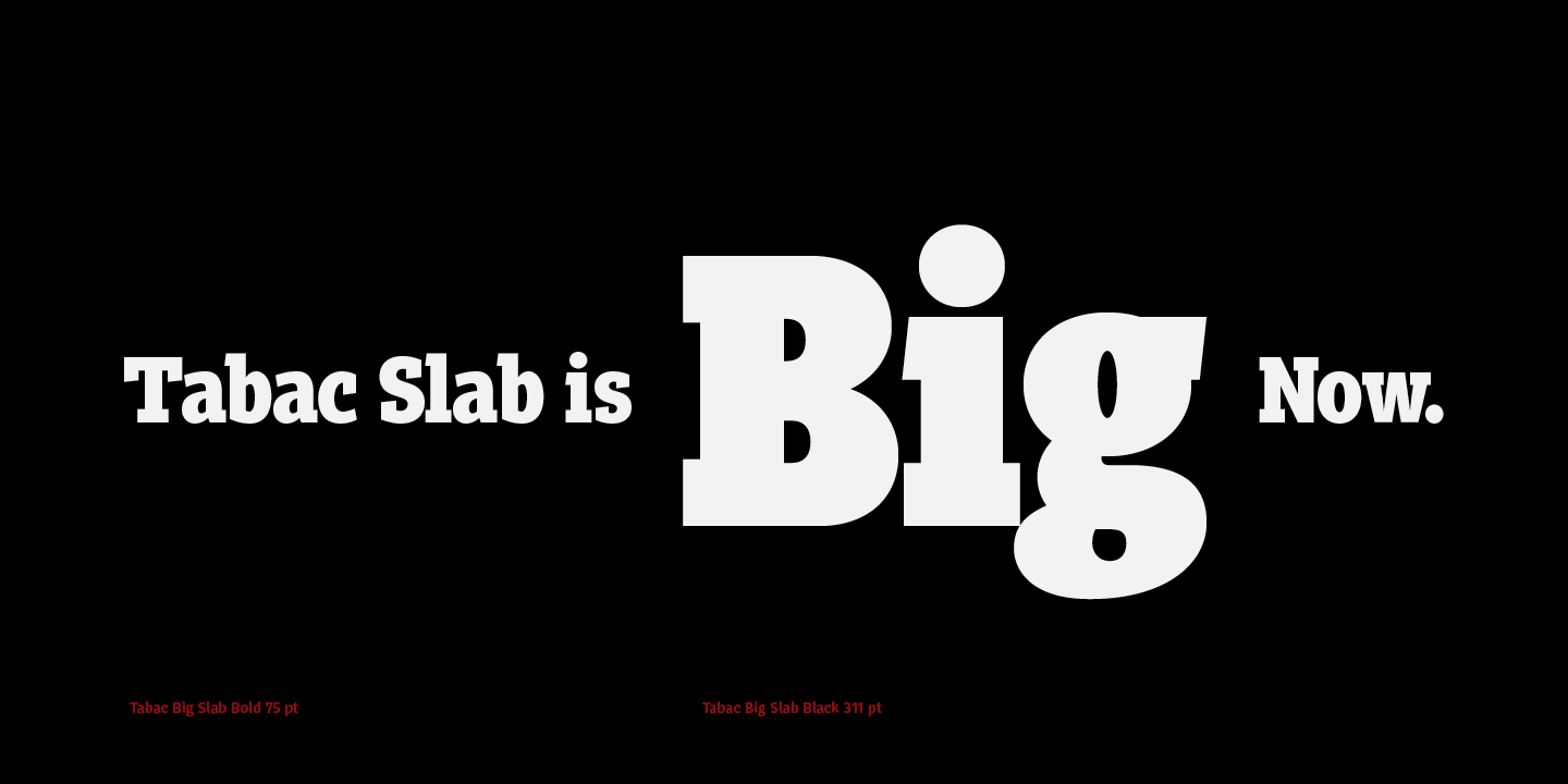 Font Tabac Big Slab