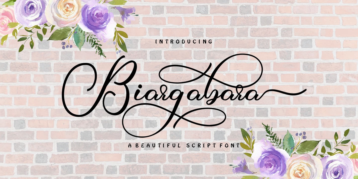 Font Biargabara Script