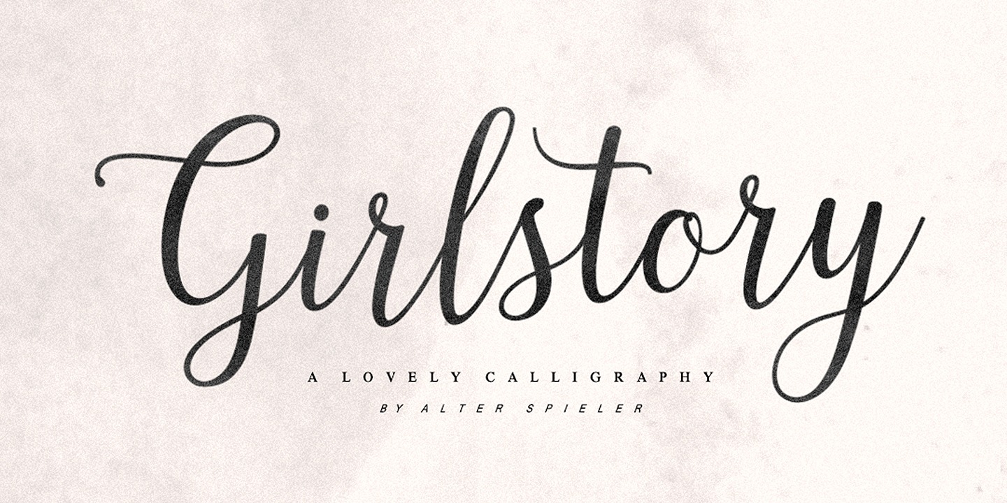 Font Girlstory Script