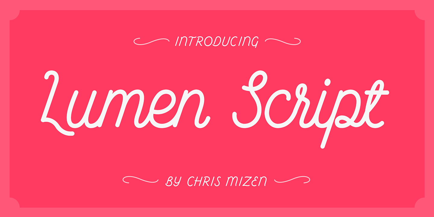 Font Lumen Script