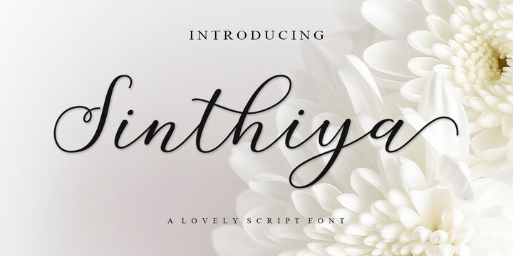 Font Sinthiya Script