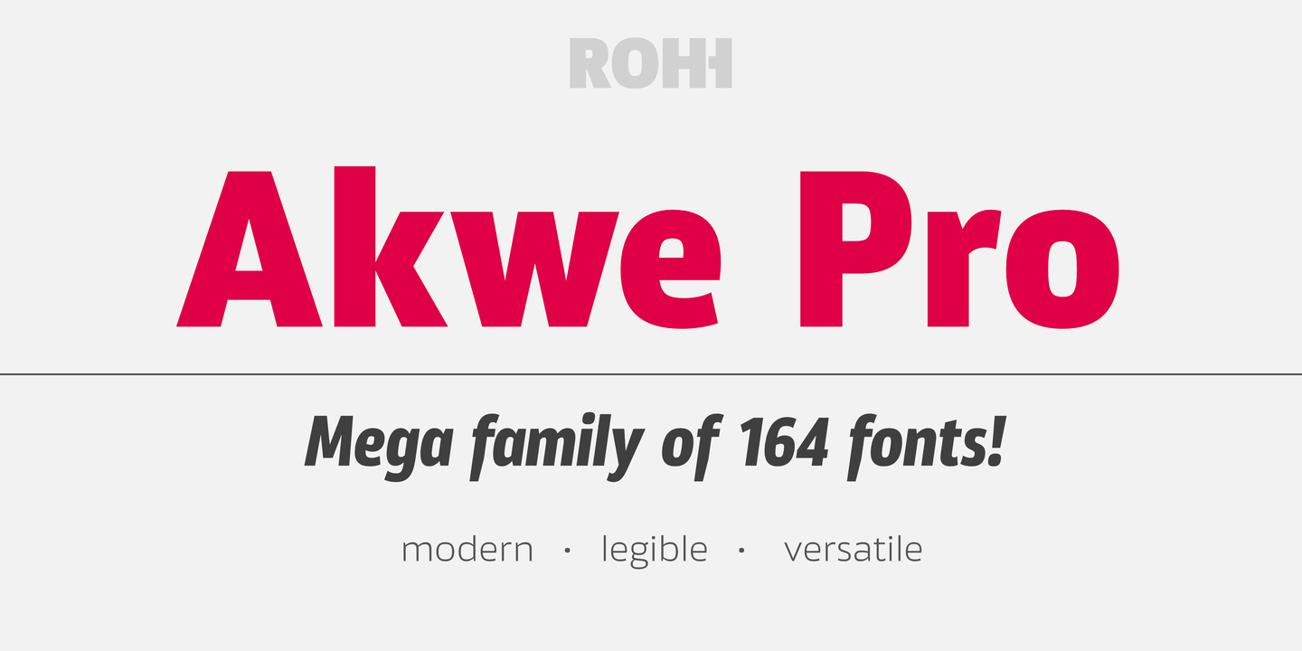 Font Akwe Pro
