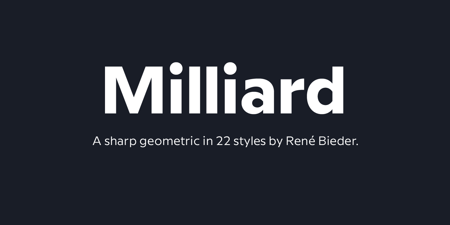 Font Milliard