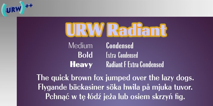 Font RadiantRR 