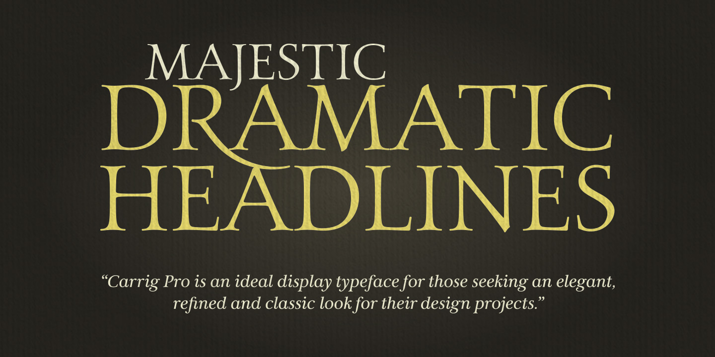 Font Carrig Pro